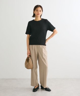 Green Parks ポコポコ５分袖プルオーバー Black