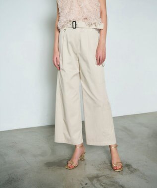 GRACE CONTINENTAL アシンメトリーワークパンツ ベージュ