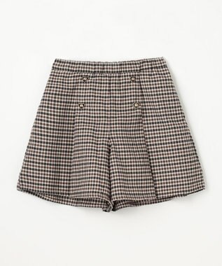 ANY KIDS チェックショートパンツ グレー