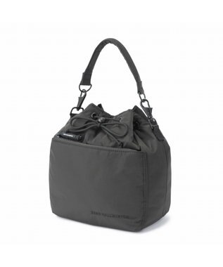 ZERO HALLIBURTON 【雑誌掲載】 DICROS SOLOシリーズ 巾着ショルダーバッグ ZHG-B DS 85006 チャコール