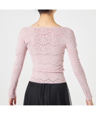 Chacott 【ノーソーイングニット】ノーソーイングクルーネックトップ グレージュ