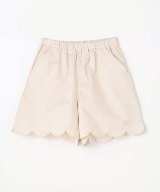 ANY KIDS 裾 スカラップパンツ ベージュ