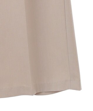 Green Parks あったかきれシル　ワイドストレートパンツ Gray Beige