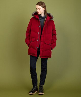 JOSEPH ABBOUD MOUNTAIN 【ECO撥水/ECOファー/9ポケット/ユニセックス】ＰＥ／ＮＹピーチダウン コート ワイン系