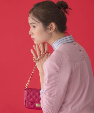 組曲 ハートプレッツェル イヤリング ゴールド系