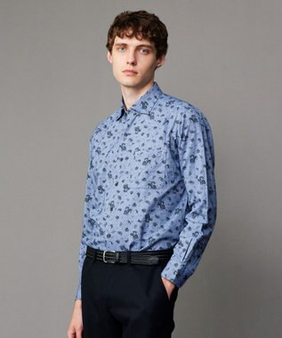 JOSEPH ABBOUD 【キングサイズ・柔らか】シャンブレーツイルピーチ シャツ