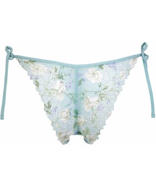 WACOAL Ｔバック ショーツ 【リボンブラ 脇すっきり】 BRB433とペア はきこみ丈あさめ バックのかぶりが広め ソング レディース PRA433 /ワコール ターコイズ