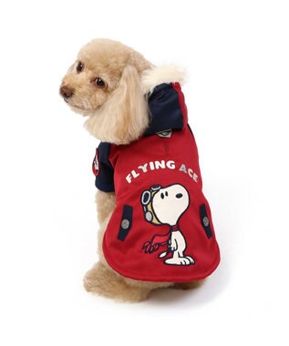 PET PARADISE スヌーピー 遠赤外線 コート 《ボルドー》 小型犬 ボルドー