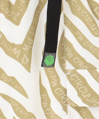 PW CIRCULUS 【高通気 / 軽撥水 / 軽量のDotAir 使用】【MEN】ゼブラ柄ベルテッドショーツ ベージュ系5