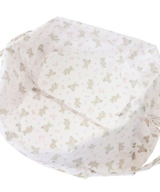 Maison de FLEUR ベアリボンプリントエコバッグ Ivory