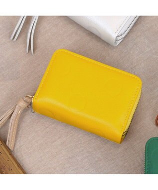 UNBILLION ペルケ perche / ドット型押し・ジャバラカードキーケース