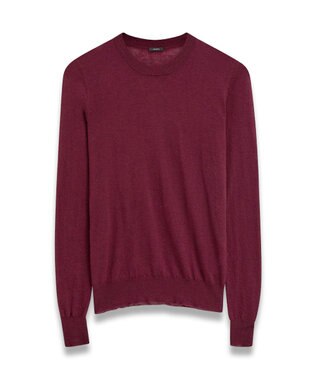 JOSEPH キャッシュエアー　ラウンドネックニット Merlot