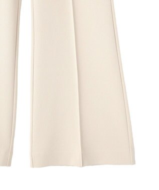 earth music&ecology センターシームフレアパンツ Light Beige