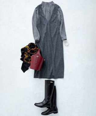 23区 バケツショルダー バッグ レッド系