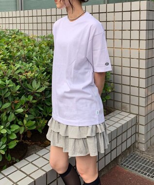 WEGO 【ユニセックス着用ITEM/MLサイズ展開】DISCUS　USAコットンブレンドクルーＴ ホワイト