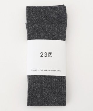 23区 ラメ ロングソックス グレー系