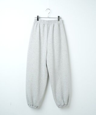 WEGO 裏起毛ロゴ刺繍スウェットパンツ 杢グレー
