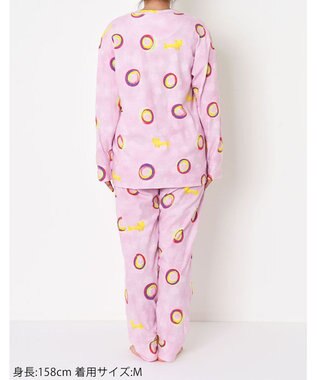 tsumori chisato SLEEP パジャマ　長袖　長ズボン　ルームウエア　綿100%　パイル生地　/ワコール　UDX540 ピンク