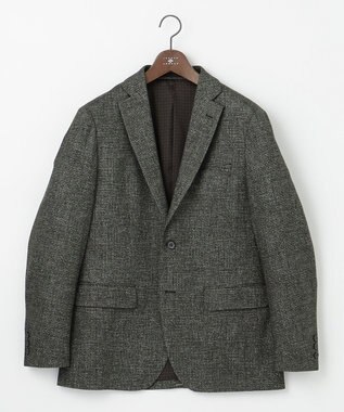 JOSEPH ABBOUD 【ストレッチ】フランネルジャージ ジャケット ダークブラウン系