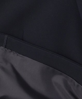 組曲 L 【WEB限定・KUMIKYOKU NAVY】コンフォータブルドレープ ノーカラージャケット ネイビー系