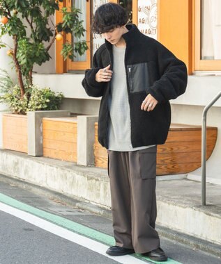 WEGO ボアブルゾン ブラック