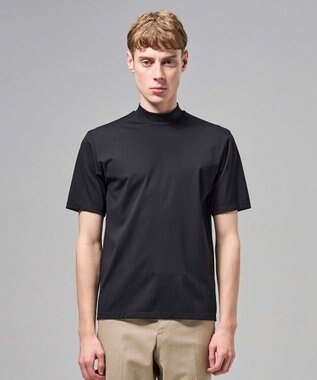 JOSEPH HOMME 【新色追加】ハイゲージベアスムース　モックネックＴシャツ ブラック系