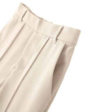 earth music&ecology センターシームフレアパンツ Light Beige