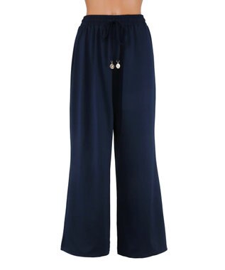 San-ai Resort（三愛水着楽園） 【SALE】【UPF50＋】　ロングパンツ　M　【Coral veil（コーラルヴェール）】 ネイビー