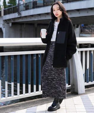 WEGO ボアブルゾン ブラック