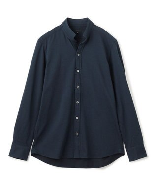 JOSEPH HOMME コンフォートクリアギンガム　ウイングカラーシャツ ネイビー系