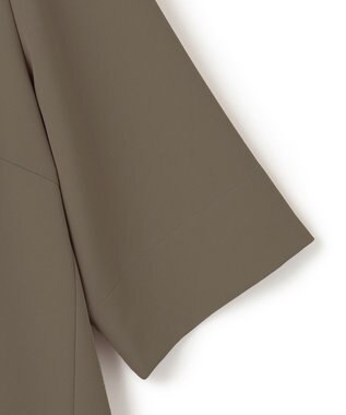 23区 L 【Lサイズ限定】ハイストレッチツイル ブラウス カーキ系