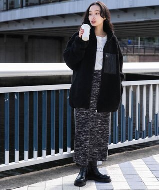 WEGO ボアブルゾン ブラック