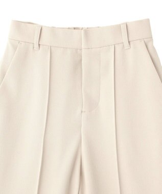 earth music&ecology センターシームフレアパンツ Light Beige