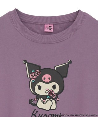 earth music&ecology マイメロディ＆クロミ／ｅａｒｔｈ　レトロアートスウェット Purple