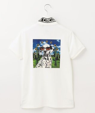 PW CIRCULUS 【WOMEN】【吸汗速乾】アニマル フォト ポロシャツ ホワイト系5