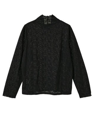 Green Parks レースハイネックプルオーバー Black