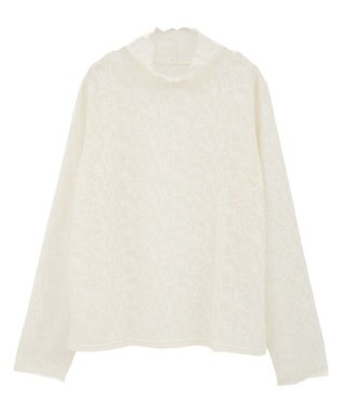 Green Parks レースハイネックプルオーバー Ivory