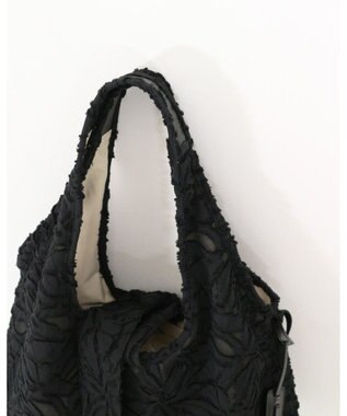 MORROW by thank 【A4サイズ収納可/軽量】DREW トートバッグLサイズ ブラック　ジャガード