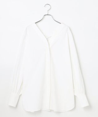 #Newans 【ANSWER for ヘルシーカジュアル】クロスリボンシャツ ホワイト系