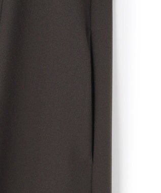 23区 S ストレッチジョーゼット フレアワンピース ダークブラウン系