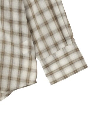 AMERICAN HOLIC シアーチェックシャツ Light Beige