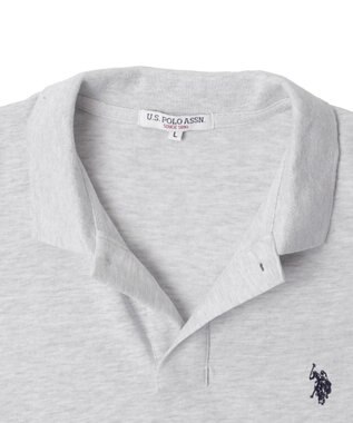 WEGO 【ユニセックス着用ITEM/MLサイズ展開】別注USPOLO　ヘビーウェイトポロT アッシュグレー