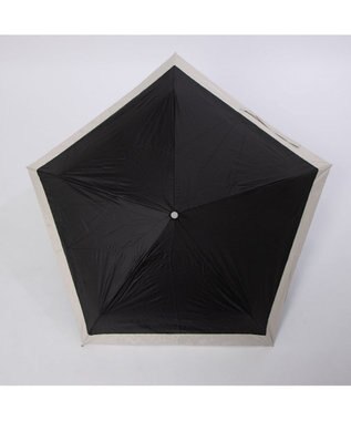 UNBILLION カシュネ cachenez /【晴雨兼用　日傘　UVカット率・遮光率100％生地使用 】PU軽量バイカラー自動開閉折りたたみ傘 ブラック