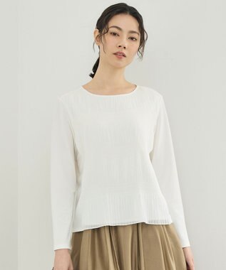 自由区 S プリーツコンビジャージ ブラウス