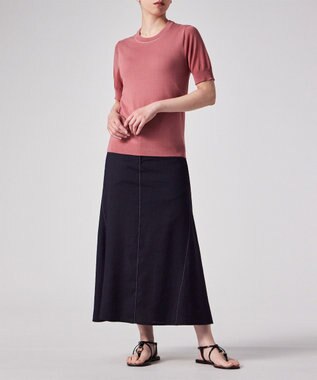 Paul Smith 【洗える】シアー コンビネーション ニット ピンク