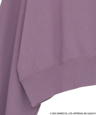 earth music&ecology マイメロディ＆クロミ／ｅａｒｔｈ　レトロアートスウェット Purple