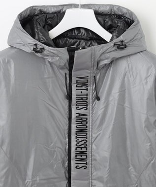 23区GOLF 機能中綿採用【MEN】【撥水】ナイロンタフタ フーテッド ブルゾン ライトグレー系