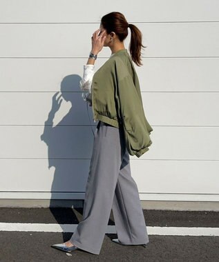 Green Parks AnriettMusee 花柄オパールシャーリングブラウス Beige