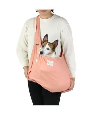 PET PARADISE ペットパラダイス リネン モバイル スリングキャリーバッグ 《ピンク》 ピンク