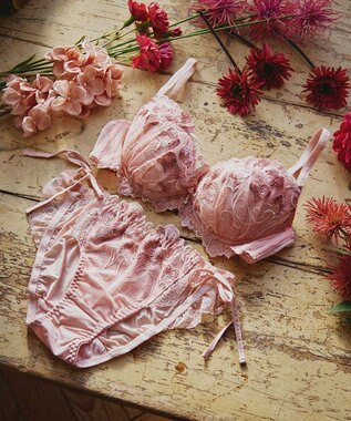 San-ai Resort（三愛水着楽園） 【SALE】【エレガントコレクション2403】単品ブラEFGカップ  【northerly】 ピンク